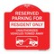 Signmission Parking Lot Reserved Parking for Residents Only Unauthorized Vehicles Towed Away Wit, RW-1818-23417 A-DES-RW-1818-23417 - alternate 1